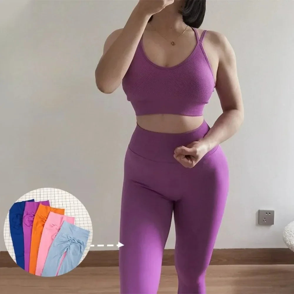 Women's Yoga 2025 Wear Fashion Skinny Breathable Seamless Elastic High Waist Fitness Pants Hip Lift Pilates Summer Hiking Pants