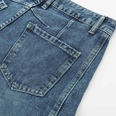 Designer Wide Leg Pants For Women Mid Rise Barrel Jeans For Women Wide Leg Mid Waist Cropped Denim Summer Shorts For Women Jean