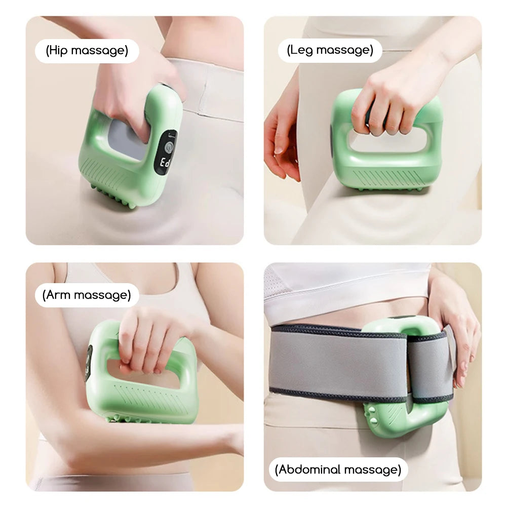 High-Intensity Fascia Rings Massager Cordless Mini With Belt Portable Deep Tissue Adjustables Vibration Massagers For Women