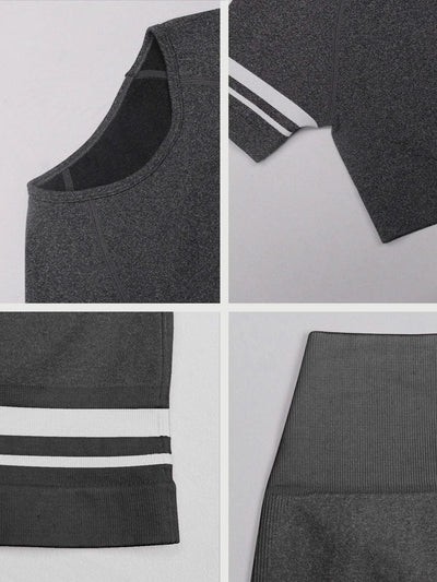 Women Gym V Back Shorts Casual Biker Running