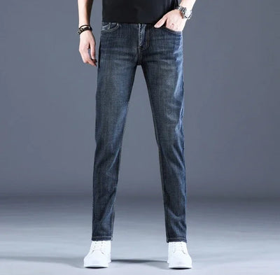 Men's Jeans Casual Skinny New Spring and Autumn Pants Straight Stretch Blue Big Size Fashion Good Quality Trousers for men
