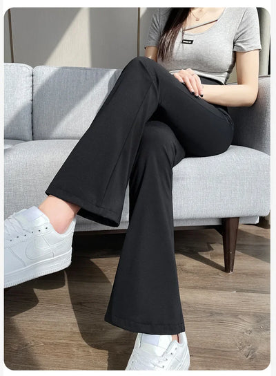 Maternity Leggings for Pregnant Women Yoga Flared High-waisted Trousers Pregnancy Clothes