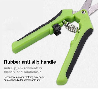 1 Set, Garden Scissors, Garden Pruning Shears, Non-slip Labor-saving Flower Branch Branch Shears, Fruit And Vegetable Shears, Fr - Elanique