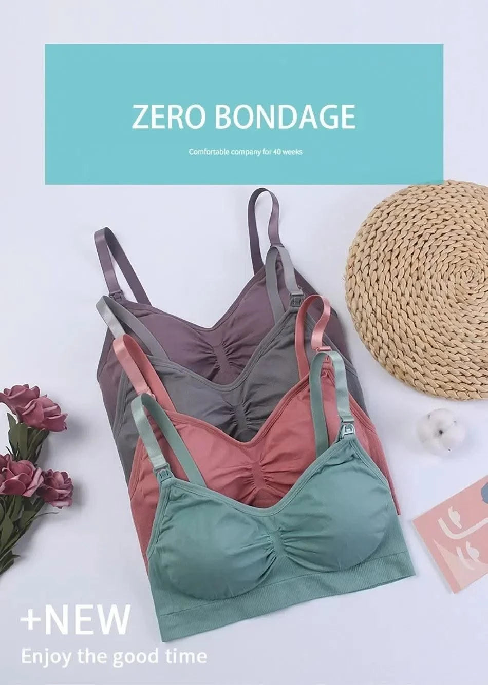 Maternity Nursing Bras Detachable Breathable Breastfeeding Pregnant Women Seamless Underwear Breast Feeding Plus Size Bralette