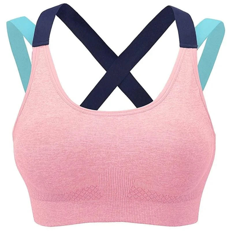 Women's Fashion Back Sports Bra Women Running Fitness Shockproof Underwear Moisture Wicking Quick Drying Sports Undershirt
