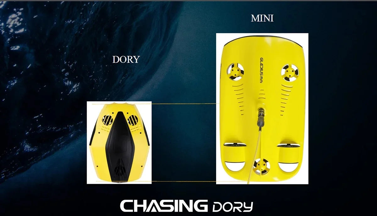 Mini Underwater Drone CHASING DORY Diving Drone with 1080P Camera 15M Depth APP control