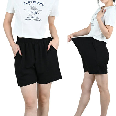 Summer Women Wide-leg Shorts Lady Elastic High Waist Loose Casual Hot Pants Female Large Size Beach Shorts Girls Cargo Trousers