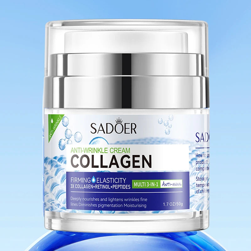 Collagen Face cream Moisturizing Anti-wrinkle nourishing Fade fine lines Smooth firm the skin Facial skin care