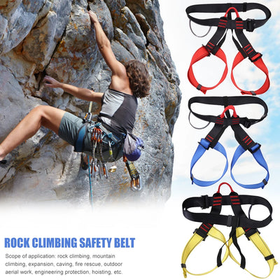 Outdoor Aerial Rock Climbing Harness Waist Half Body Protecting Safety Belt