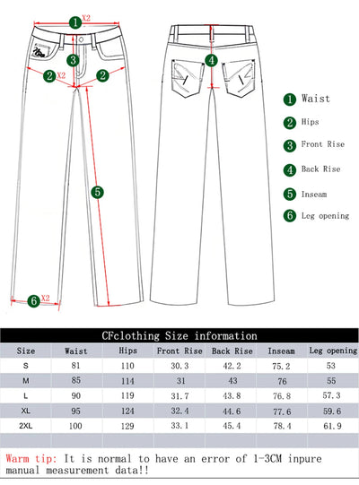 2025 Autumn Men's Retro Grey Black Loose Wide Leg Jeans American Street Baggy Goth Pants Man Designer Jeans Y2K Denim Pants