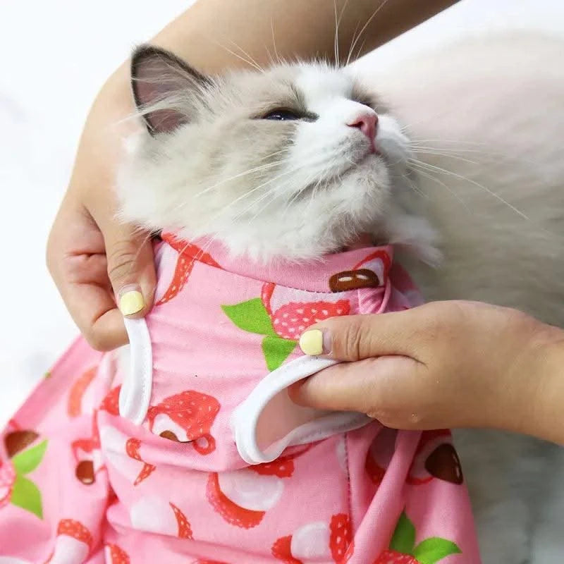Cat Anti-licking Sterilization Clothes Pet Surgery Suit for Small Dog Cat Weaning Breathable Puppy Anti-scratch Body Strap Vest
