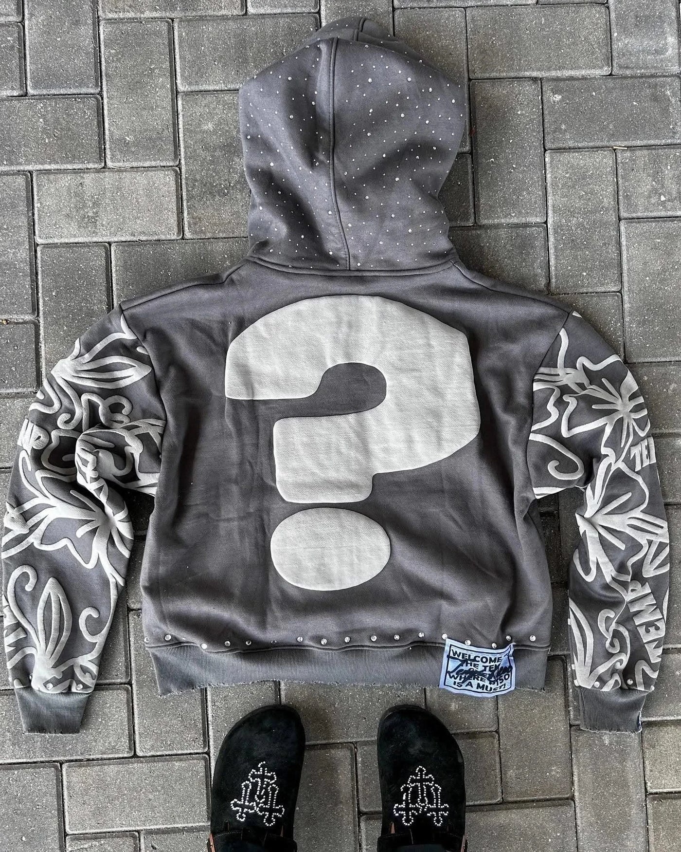New Zipper Hooded sweatshirt  American Hip Hop Trend Fashion Alphabet Design Retro Hooded Long Sleeve Men Women Street Wear