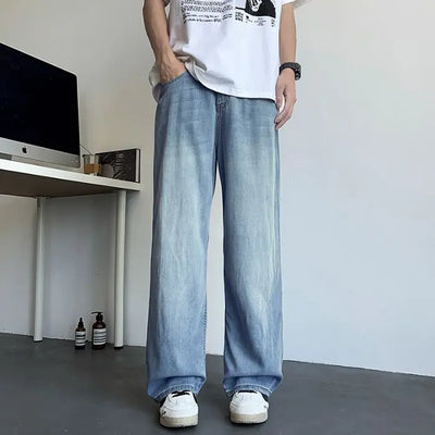 Mens Jeans Large Denim Jeans for Teens Trousers for Men Jean Baggy Pants Men's Fashion Man Male Trendyol Streetwear Korean Men´s