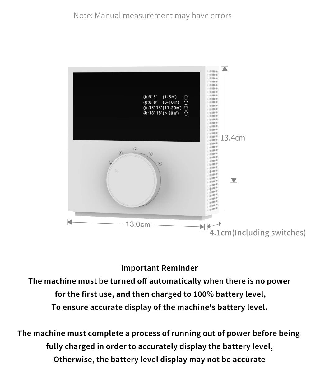 Air Purifier for Home 2400Mah USB Rechargeable Negative Ion Air Purifier Low Noise Smart Air Ionizer with LED Digital Display