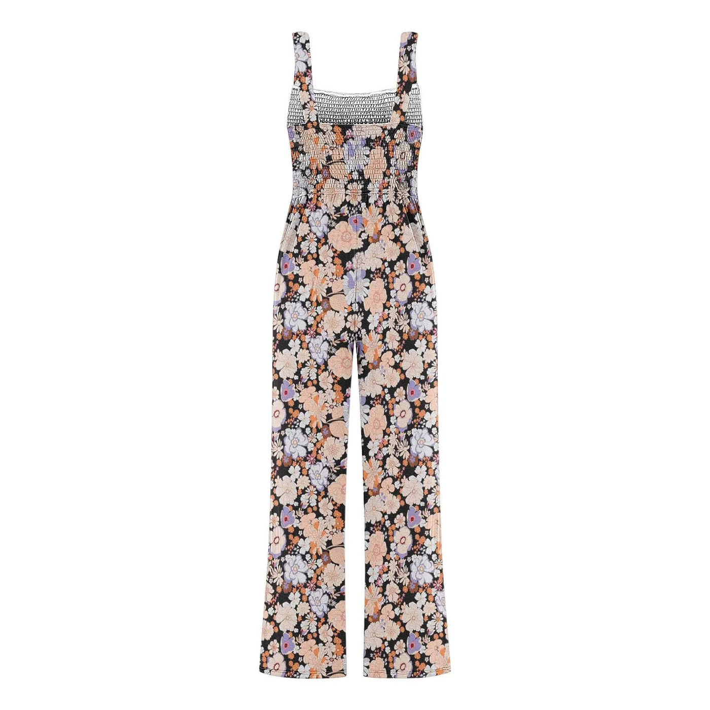 Summer Sexy Sling Jumpsuits Women'S Fashion Printed Loose Pencil Pants Casual Streetwear Elegant Party Female Spaghetti Rompers