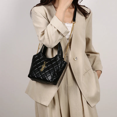 Elegant Handbag For Women Leather Material Popular Classic Shoulder Strap By Famous Designer Luxury Brand Durable