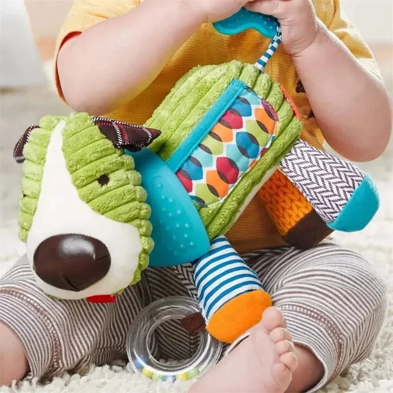 Montessori Baby Toys Kawaii Soft Plush Dolls Animal Strollers Pendant Toys for Newborn Boys Girls Toddler Birthday Gift