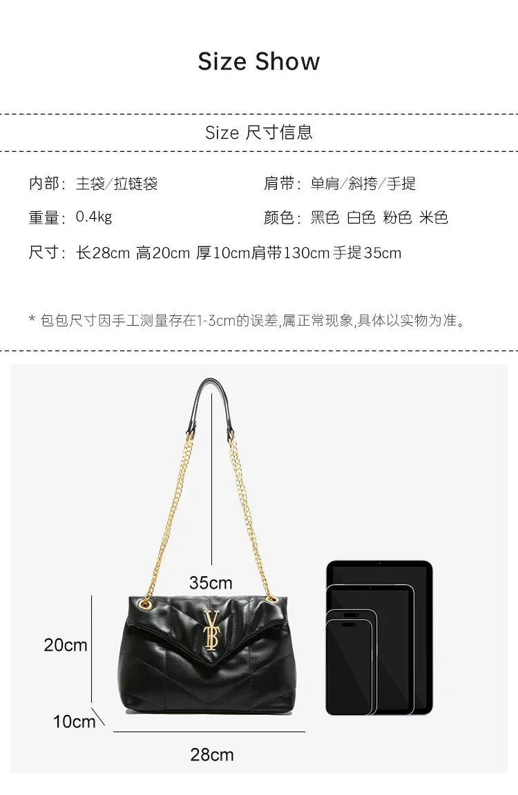Luxury Brand Handbags for Women, Fashionable Shoulder Bag and Tote Bags in Leather By Famous Designer Elegant
