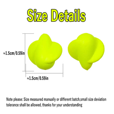 Wifreo 20pcs Fishing Foam Float Fishing Bobber Buoys Walleye Spin Floats Strike Indicator Saltwater/Pompano Rigs Surf Fishing