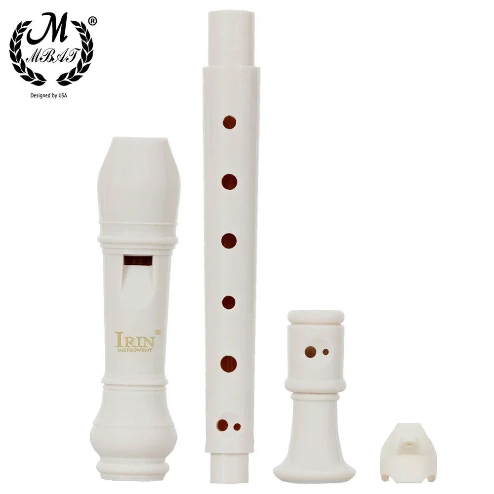 M MBAT ABS Flute Clarinet Recorder Soprano Long Flutes Baroque Recorder Fingering Musical Instrument Accessories Beginner Flute