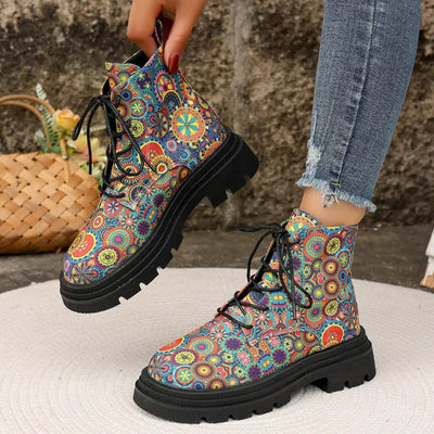 Women's Short Boots, Round Toe Thick-soled Sleeve Design, PU Upper, Simple and Versatile Style, Autumn Casual Wear Women's Boots