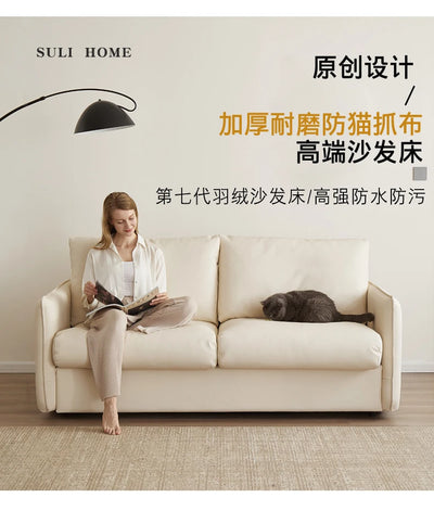 Longer Background Sofa Pillows European Modern Convertible Pull Out Sofa Bed Single Reading Muebles De Sala Home Furniture