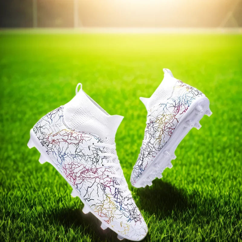 foodball shoes for men sneakers men futsal shoes soccer cleats Above the ankle but not to the knee Anti-slipcolumn sneakers men