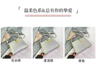 2025 New High-Sense Women's Designer Handbag - Feminine, Versatile, Large Capacity for Work & Crossbody