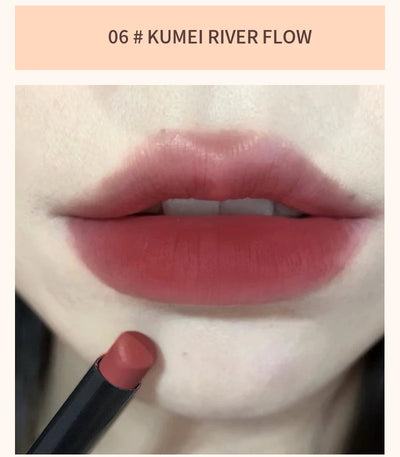 TX010Thin Tube Matte Lipstick, Waterproof and Sweatproof, Does Not Fade Or Remove Makeup, Can Be Used on Both Lips and Cheeks