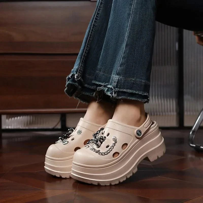 Clogs Clogs Women's Slippers Summer Home Sandals Non Slip Garden Shoes Fashion  Flat Shoes Orginal Outdoor Couples EVA Design