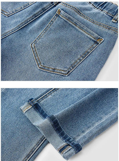 Semir 2023 Women Jeans Autumn New Rolled-edge Straight-leg Pants Slimming Trousers for Women