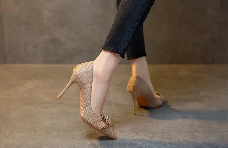 Non Slip Casual Ladies High Heeled Pump Shoes | Elegant Hot Trendy Women's Shoes