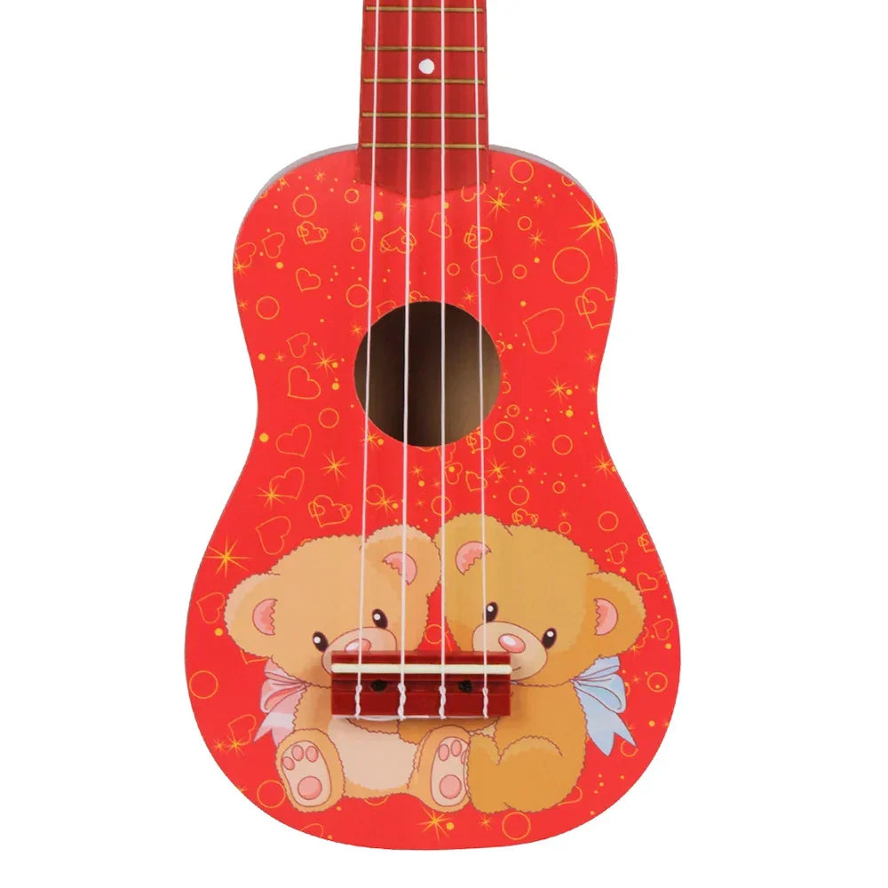 Ukulele 21 Inch 4 Strings Hawaiian Guitar Bear Mini Guitarra Ukulele With Bag Strings Tuner Capo Guitar Parts & Accessories