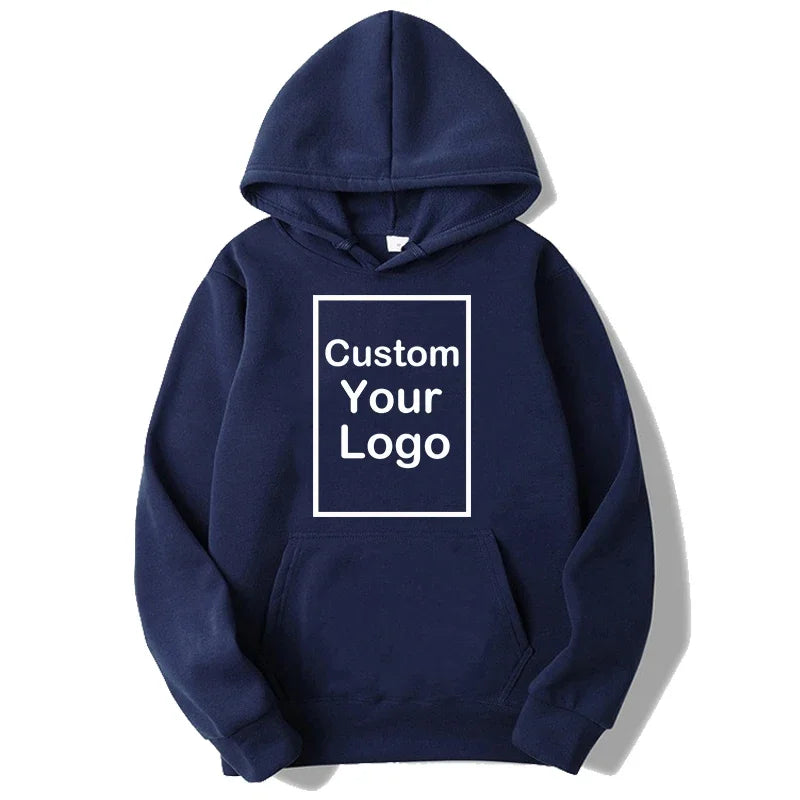 Men's and women's sports hooded sweatshirts, fashionable casual sweaters, customized, long sleeved, outdoor