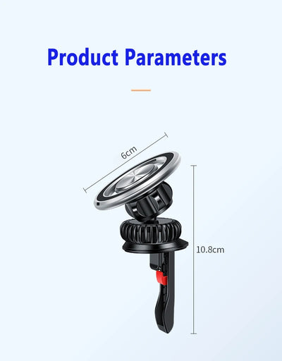 Magnetic Phone Holder Compatible With MagSafe Car Mount for iPhone 14 13 12 Car Air Vent Clip Cellphone Mount Phone Bracket