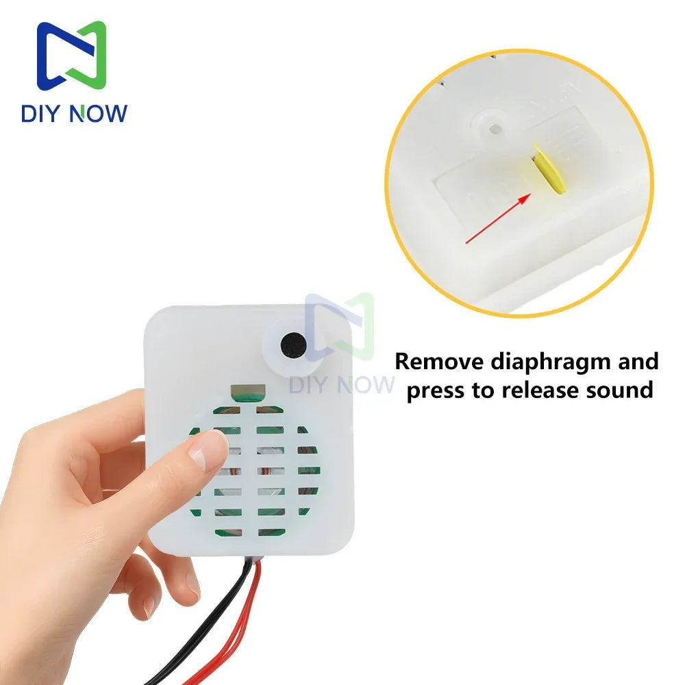 60s Recorder Module Two-Button Recorder One Record One Play Plush Toy Voice Message Recorder Voice Box With Battery LR44*3