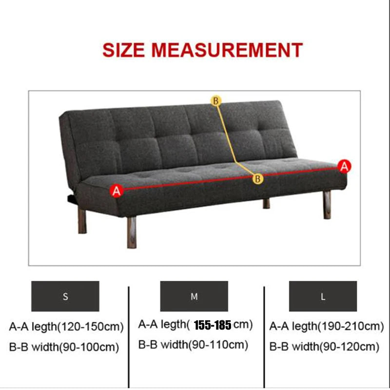 Print Armless Sofa Bed Cover With Skirts Without Armrest Elastic Folding Furniture home Decoration Bench Cover