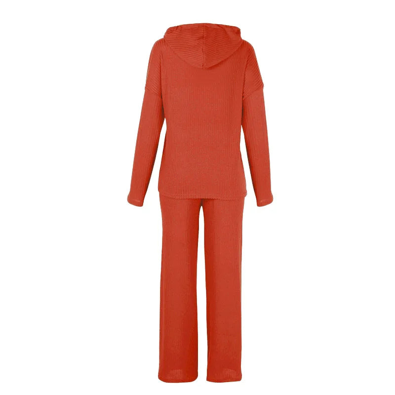 2023 Autumn Casual Wear Women Lounge Tracksuit 2 Piece Set Loose Lounge Sets Ladies Hooded Sweat Suit Outfits Female