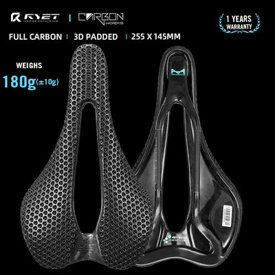 Racing Saddles Bicycle Seat RYET Ultralight 3D Printed Bike Saddle Carbon Saddle Mountain Road MTB Cushion Cycling Seating Parts