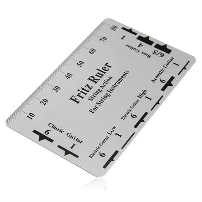 Guitar Strings String Pitch Ruler Measurement Rulers Card Guitar Ruler Compact Instruments Action Gauge Ruler Ukulele Bass