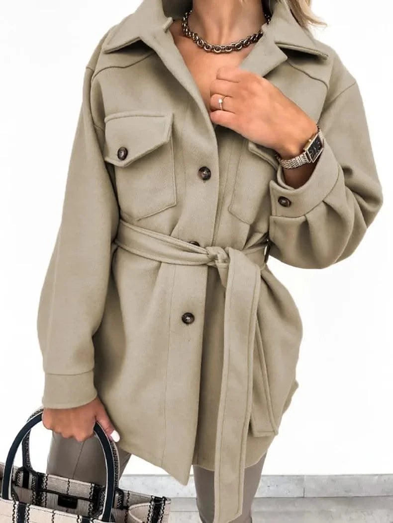 Women Fashion Jacket Thickened Windproof Thermal Coats Versatile Daily Wear