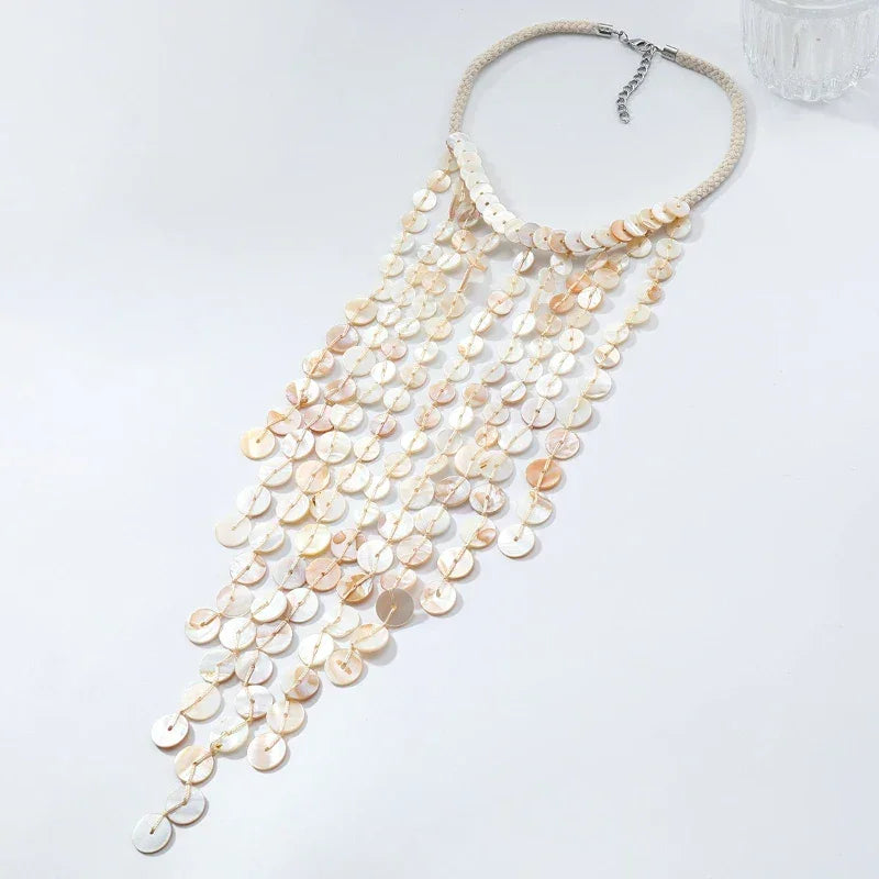 Luxury Exaggerated Multi-layer Pearl Necklace Women Romantic Elegant Baroque Long Chain Jewelry Accessories Bride Wedding Party