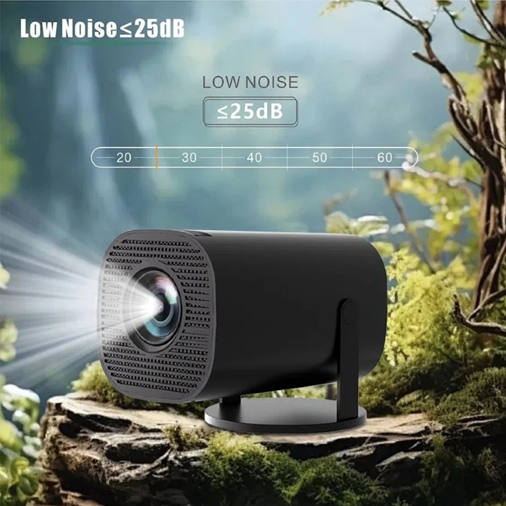 Mini Portable Projector Home Cinema 1080p HD 4k Android 11 Projector with WiFi 6 and Bluetooth Smart Pocket Outdoor