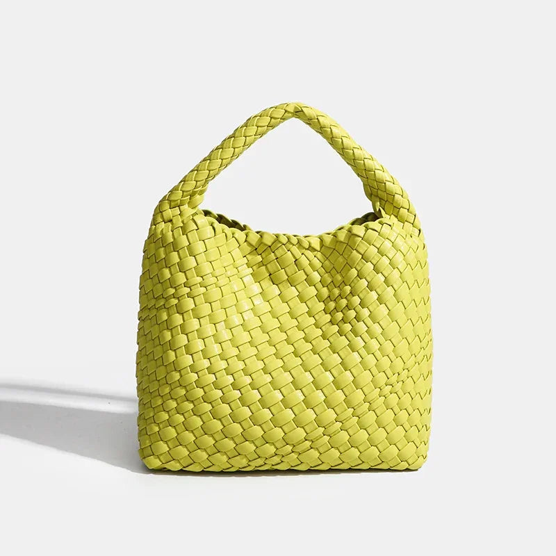 Designer bag Luxury 2024 woman bag Brand New Product PU Small size hand-woven bucket bag High quality Women's handbag