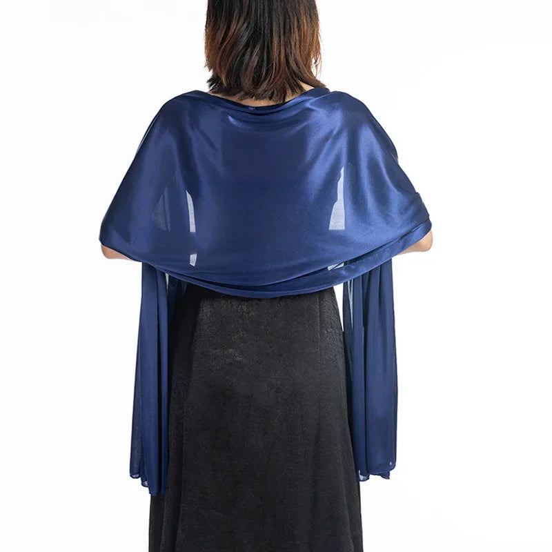 Elegant Silky Evening Dresses Shawls for Women Wedding Party Shawl Bride Bridesmaid Boleros Shrugs Banquet Capes Wraps