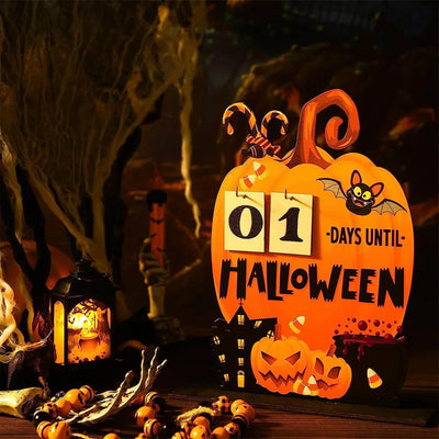 Creative Table Decoration & Accessories Home Decor Items Countdown Halloween Halloween House Pumpkin Shaped Countdown Calendar