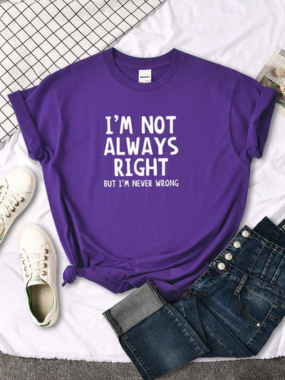 Women's T-Shirt Cool Interesting Letters Printed Tees Female Summer Oversized Tshirt Woman Round Neck Casual Tshirt Tops