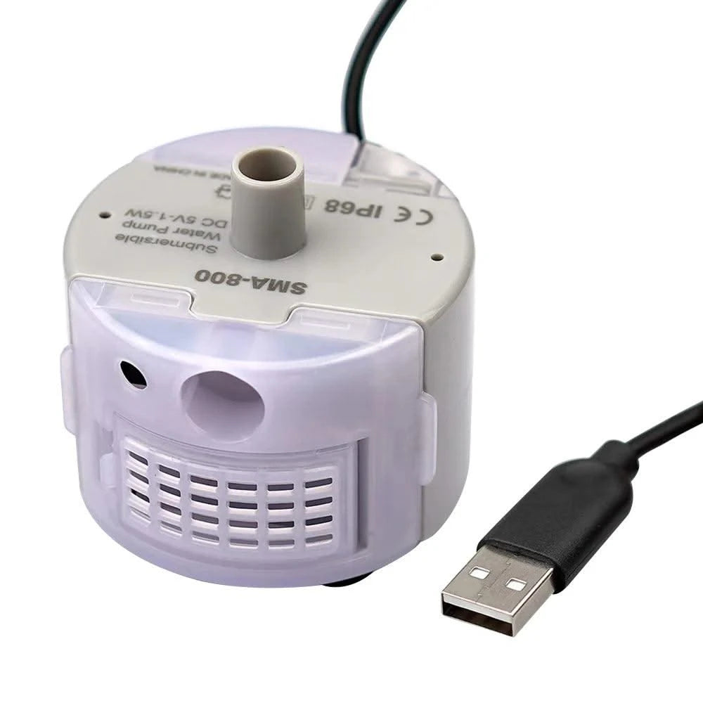 Pet Fountain Motor Submersible Pump Cat Water Drinker SMA-800 USB Water Pump Cats Fountain Accessories Mute DC 5V/1A Water Pump