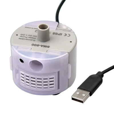 Pet Fountain Motor Submersible Pump Cat Water Drinker SMA-800 USB Water Pump Cats Fountain Accessories Mute DC 5V/1A Water Pump