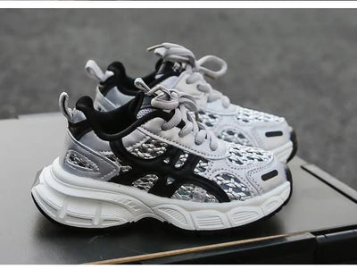 Children's sports shoes for boys and girls, new style for summer 2025, single mesh upper for breathability
